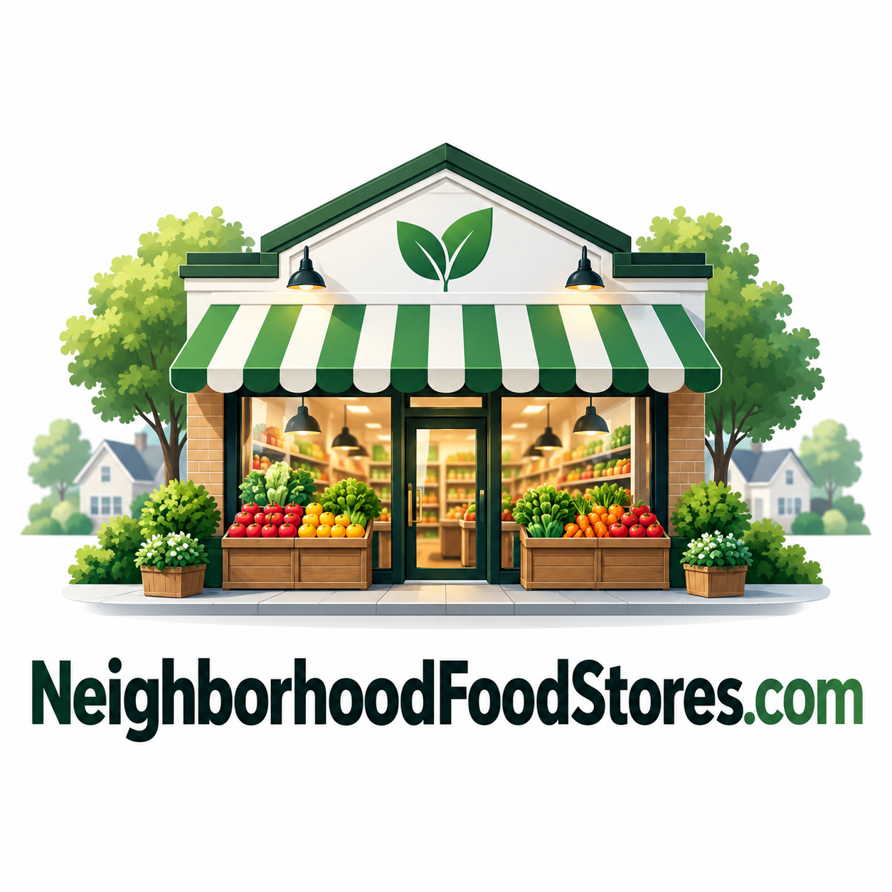 NeighborhoodFoodStores.com domain name artwork